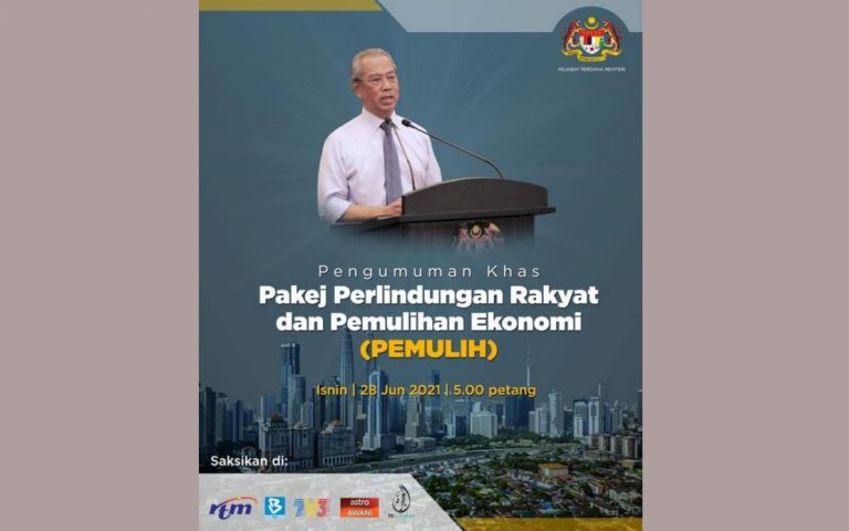 PM umum Pakej Perlindungan Rakyat dan Pemulihan Ekonomi petang ini