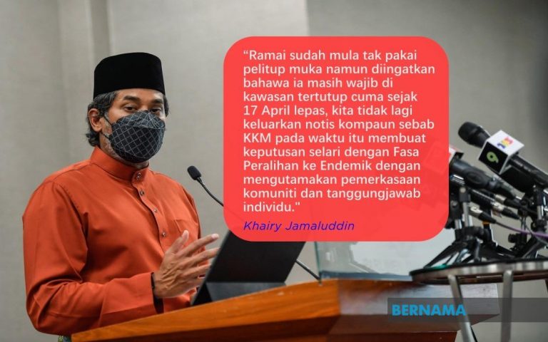 COVID: KKM pertimbang keluar notis kompaun sekiranya kes terus meningkat – Khairy