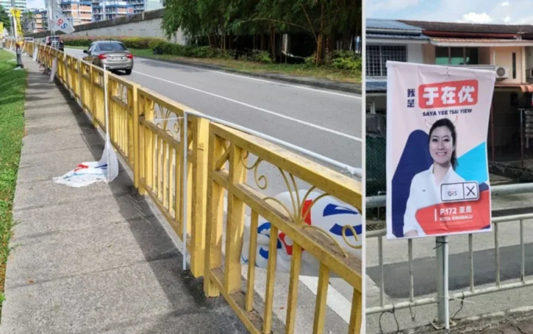 PRU15: Calon GRS Parlimen Kota Kinabalu dakwa bahan kempen dirosakkan