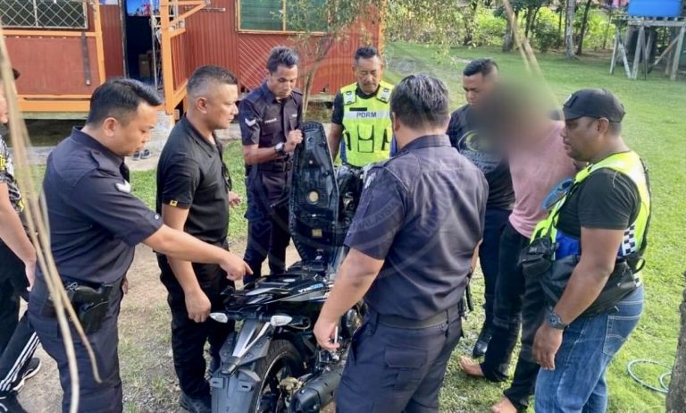 Polis Tawau berkas lelaki curi motosikal kurang 24 jam