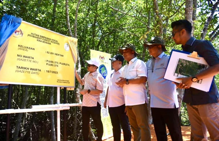 Hutan Paya Bakau Kina Benuwa di Labuan diwartakan sebagai Hutan Simpan Kekal