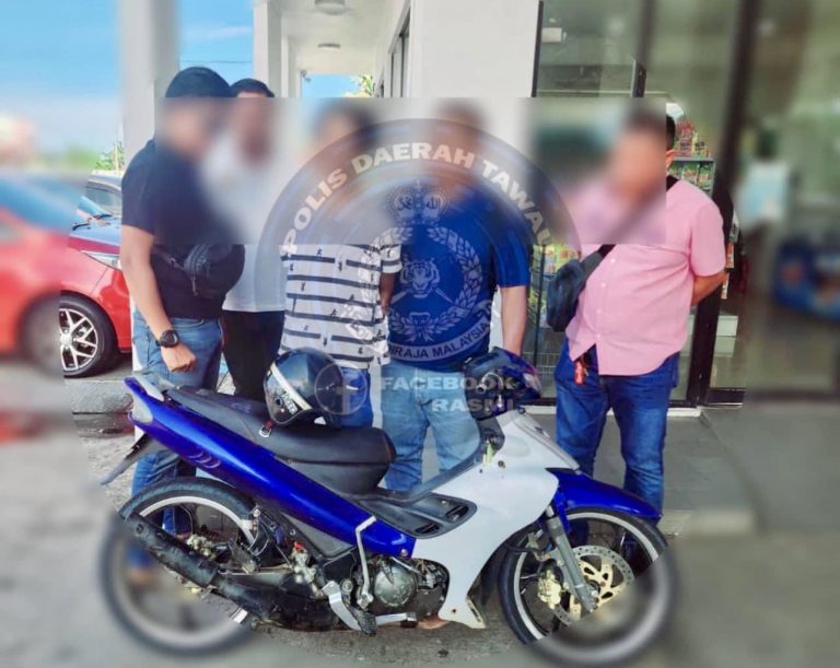 Lelaki warga asing suspek curi motor di tahan