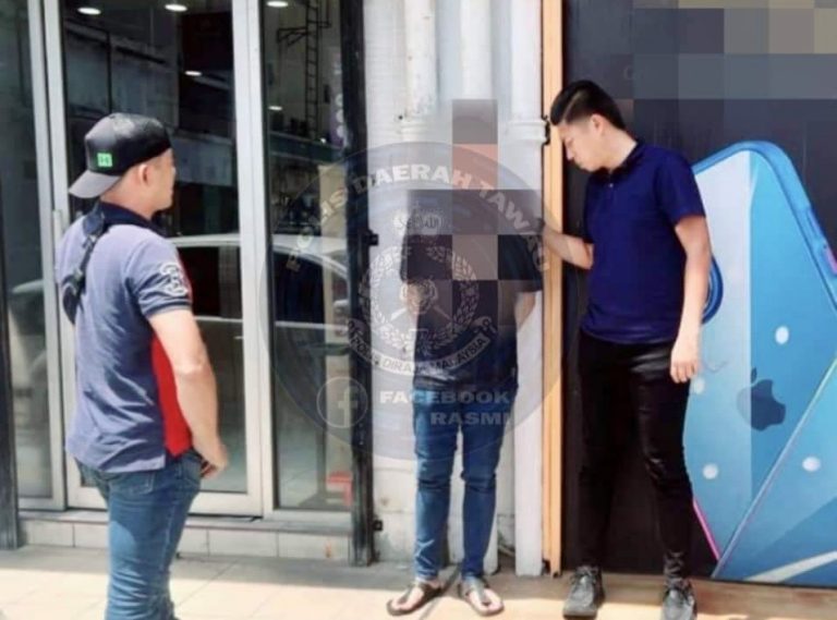 Tiga Lelaki dan Seorang Wanita Ditahan Selepas Telefon iPhone 13 Dicuri di Tawau