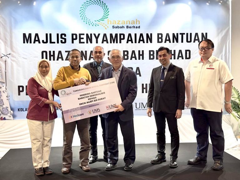 Qhazanah Sabah Berhad bantu kos rawatan dua pesakit buah pinggang