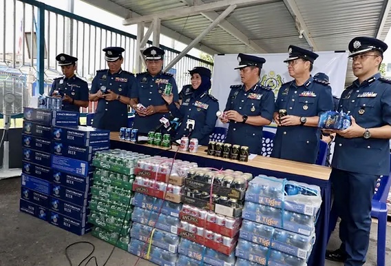 Minuman keras bernilai lebih RM500,000 dirampas Kastam Sabah