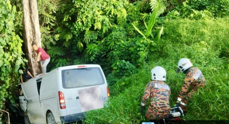 Lelaki maut, van terbabas di gaung di Jalan Keningau – Kimanis