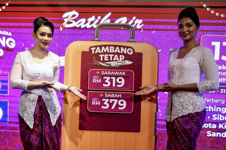Batik Air Tawar Penerbangan Tambang Tetap Ke Sabah, Sarawak Sempena Aidilfitri