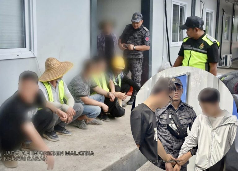24 PATI Warga China, Pakistan, Indonesia Ditahan Operasi Imigresen Di Ranau
