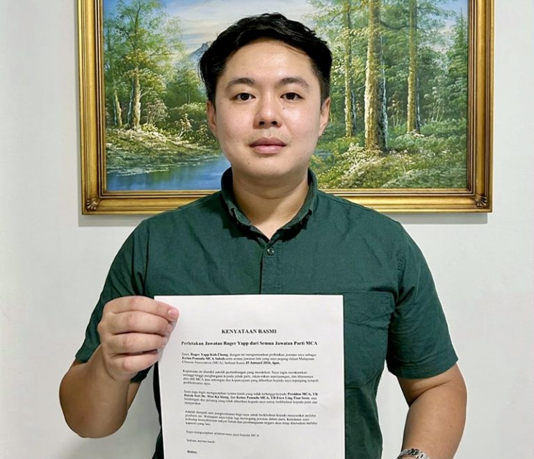 Roger Yapp letak semua jawatan dalam MCA Sabah