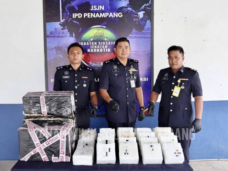 Syabu 25.74kg Bernilai RM1.28 Juta Dirampas, 4 Ditahan