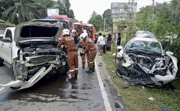7 Cedera Ringan Dalam Kemalangan Dua Kenderaan di Jalan Segama