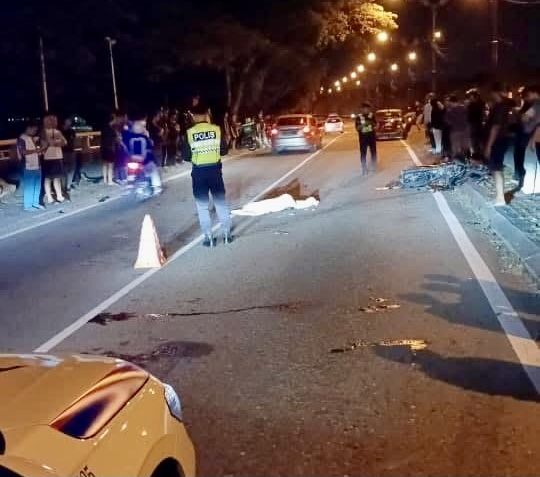 Motosikal hilang kawalan, pemuda maut kemalangan di KK