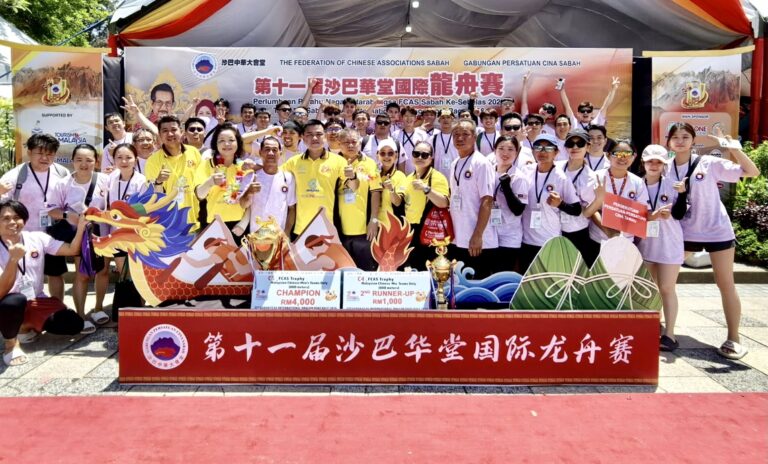 PPPCT juara perlumbaan perahu naga Sabah