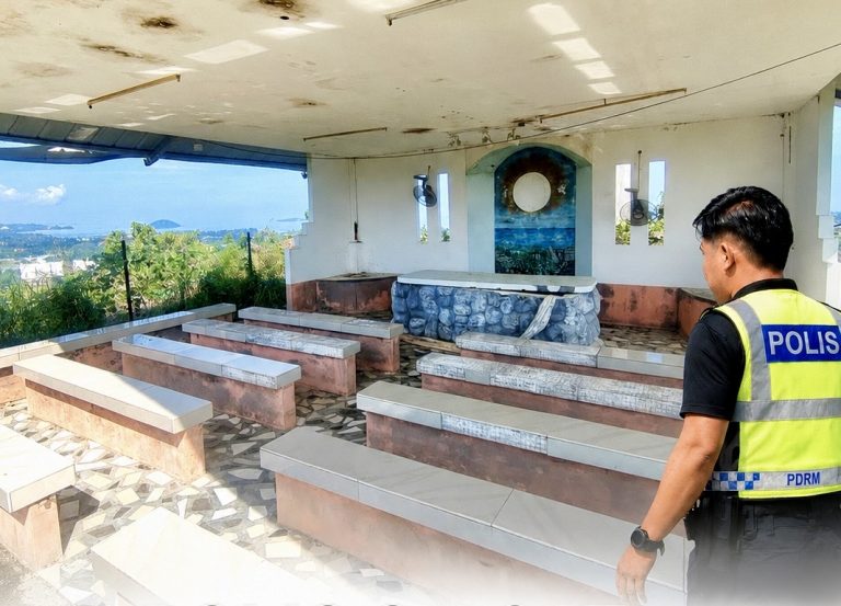 Lima remaja ditahan bantu siasat vandalisme pondok ibadat di Putatan