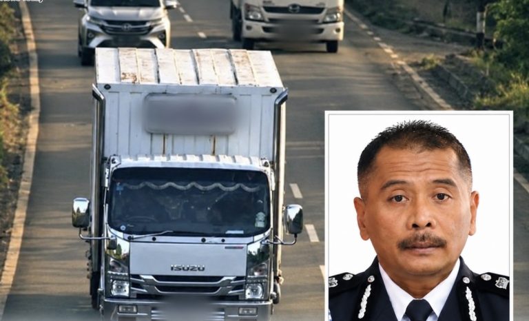 Dua pemandu lori ditahan, aksi potong berbahaya hampir langgar motosikal