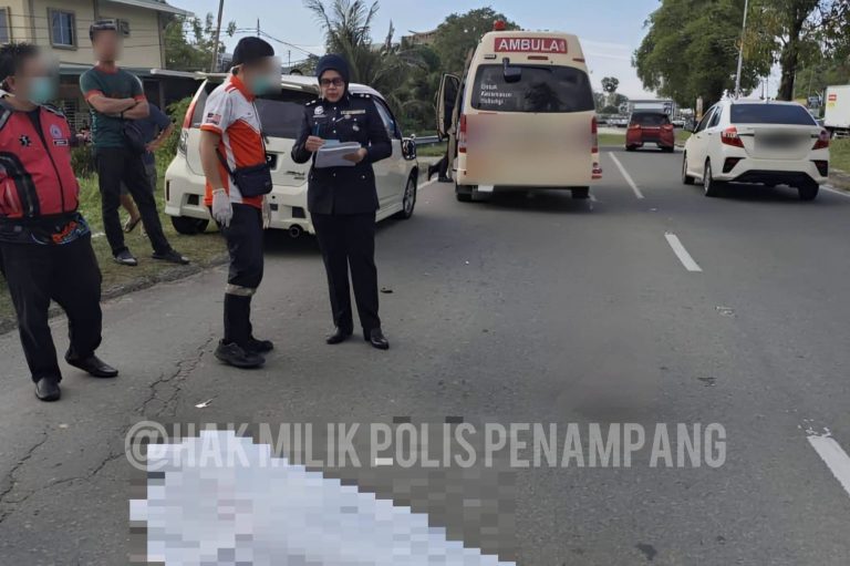 Warga emas maut dirempuh ketika melintas jalan
