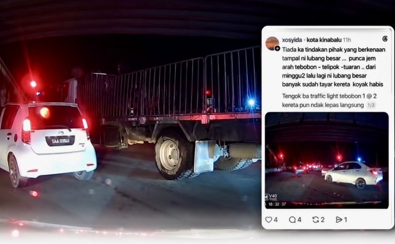 Lubang besar didakwa punca kesesakan teruk di Tebobon
