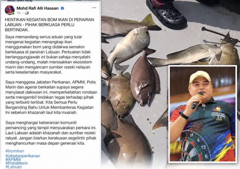 Bom ikan berleluasa di Labuan, Rafi gesa tindakan tegas